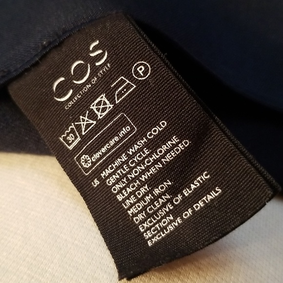 Cos Lux Navy Flat Front Stretch Pants Sz. 6 - Picture 11 of 12